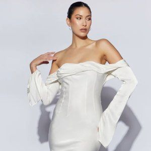 Giselle Off Shoulder Cowl Neck Maxi Dress - NWT